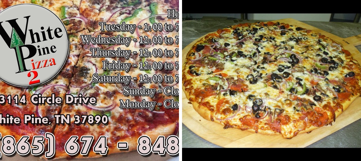 White Pine Pizza 2 Menu