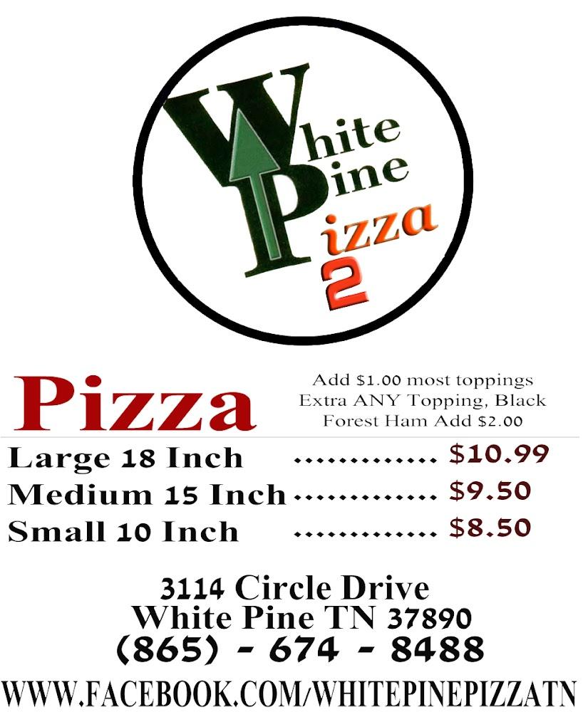 White Pine Pizza 2 Menu image 3